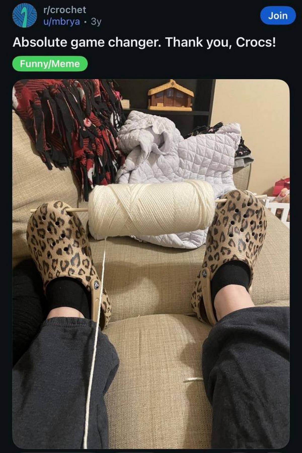Join Absolute game changer. Thank you, Crocs! Funny/Meme