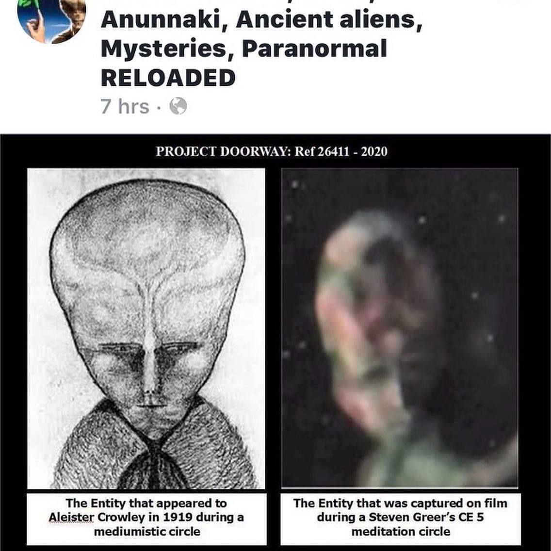 в’ Anunnaki, Ancient aliens, Mysteries, Paranormal 7 hrs PROJECT DOORWAY: Ref 26411 2020 у i SAS The Entity that appeared to The Entity that was captured on film Aleister Crowley in 1919 during a duri