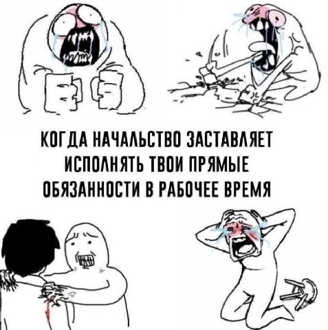 at КОГДА НАЧАЛЬСТВО ЗАСТАВЛЯЕТ ИСПОЛНЯТЬ ТВОИ ПРЯМЫЕ ОБЯЗАННОСТИ В РАБОЧЕЕ ВРЕМЯ А