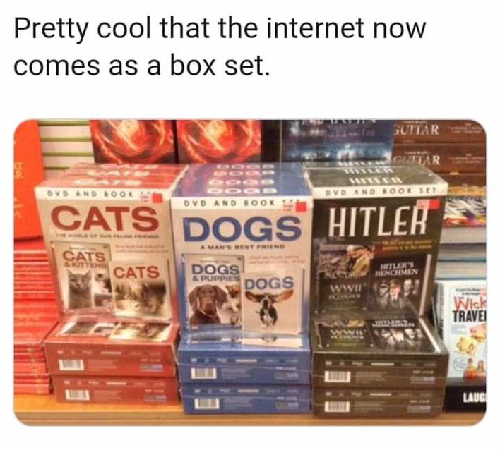 Pretty cool that the internet now comes as a box set. ЧАК САТЗ а iin