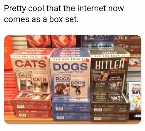 Pretty cool that the internet now comes as a box set. ЧАК САТЗ а iin