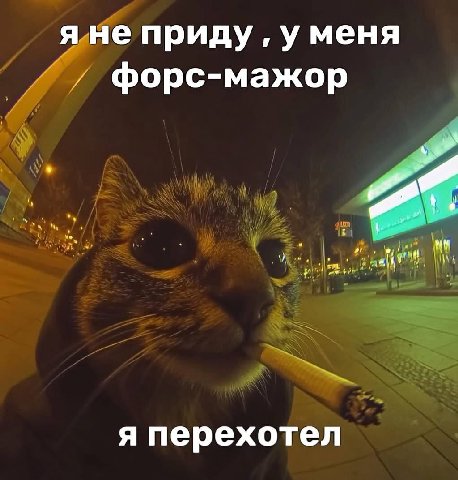яне приду у меня форс-мажор я перехотел