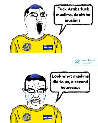Arabs fuck muslims, death to Israel Parody did to a second