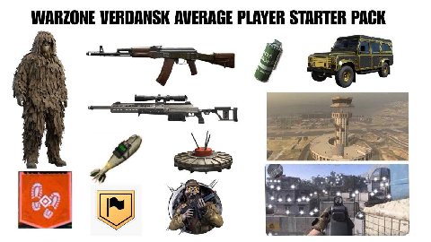 WARZONE VERDANSK AVERAGE PLAYER STARTER PACK в 1 it\