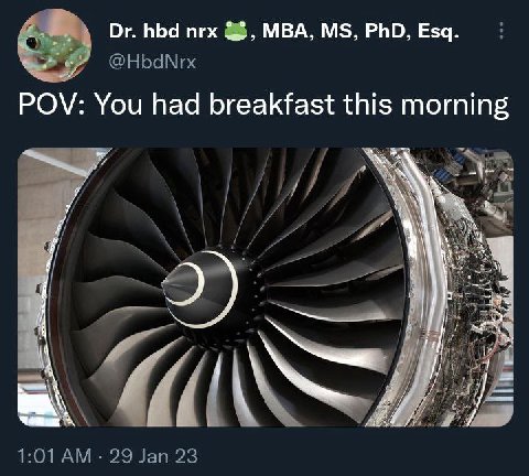 hbd nrx МВА, PhD, Esq. у POV: You had breakfast this morning и 77 1:01 29 Jan 23