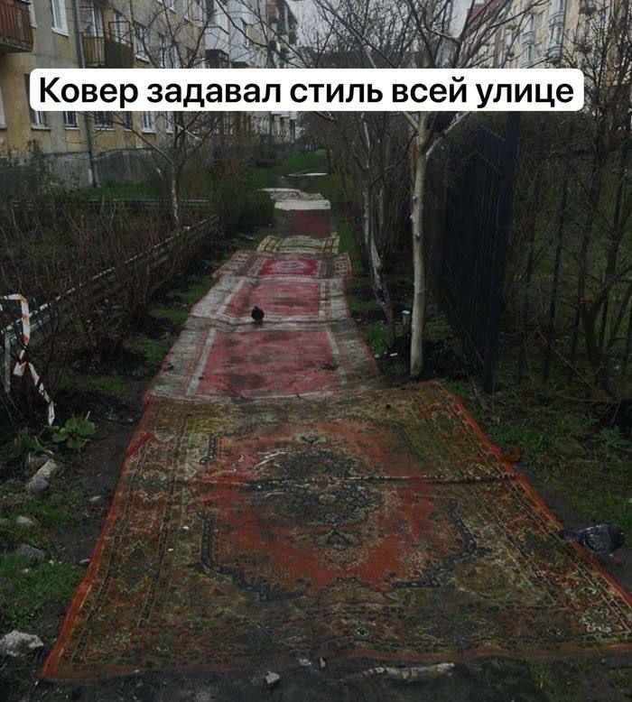 Ковер задавал стиль всей улице