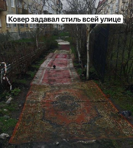 Ковер задавал стиль всей улице