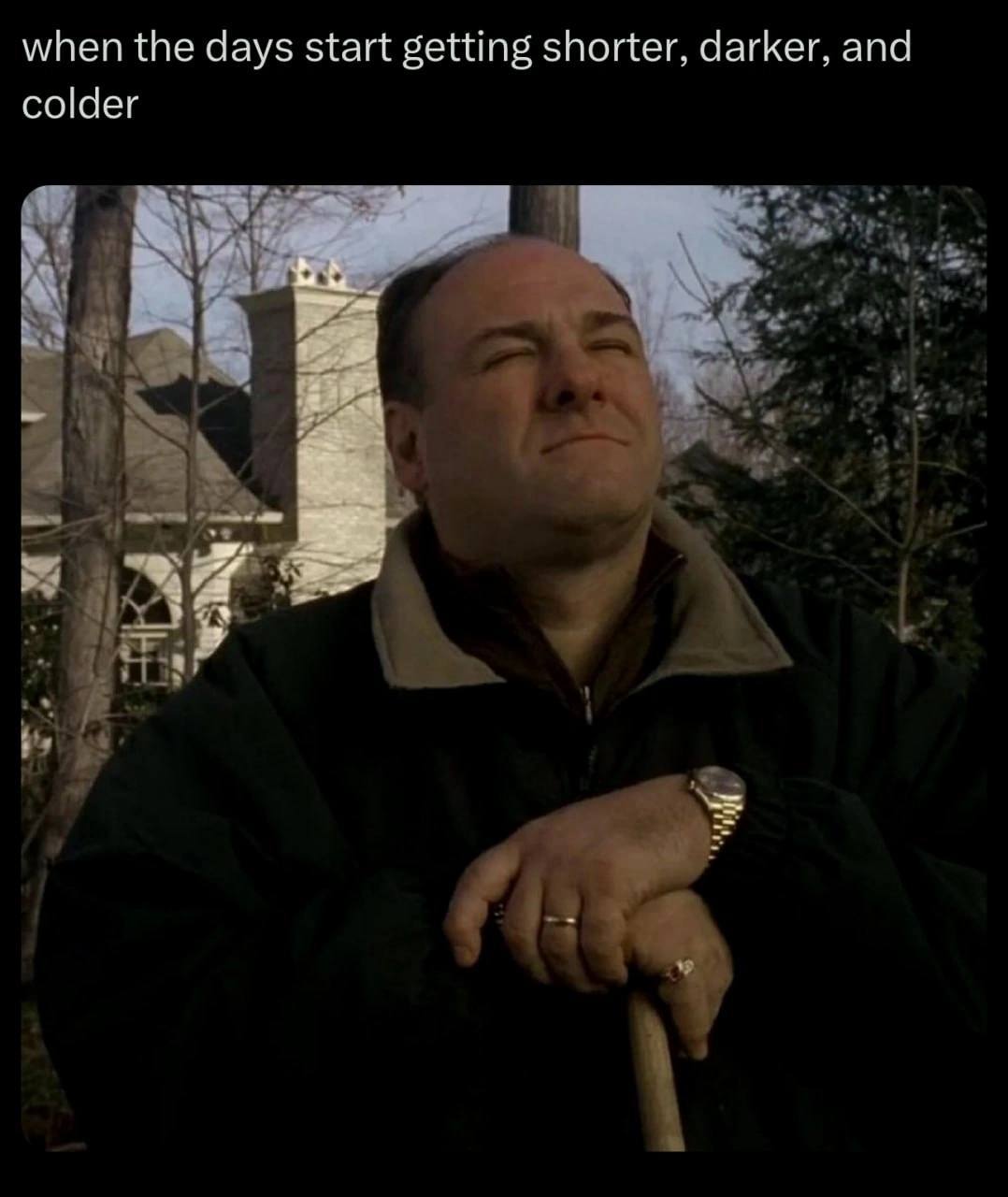 when the days start getting shorter, darker, and colder 1