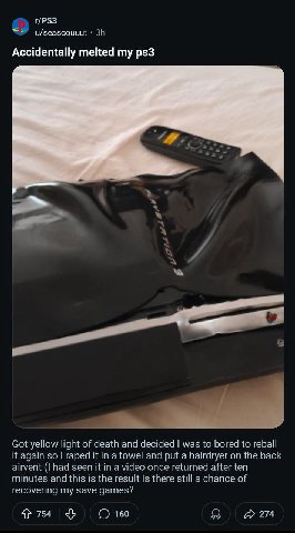 Redditors want to fuck their playstations.
- @Vexired