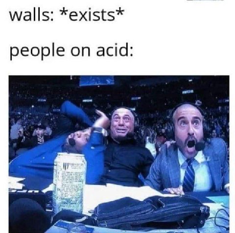walls: *exists* people on acid: