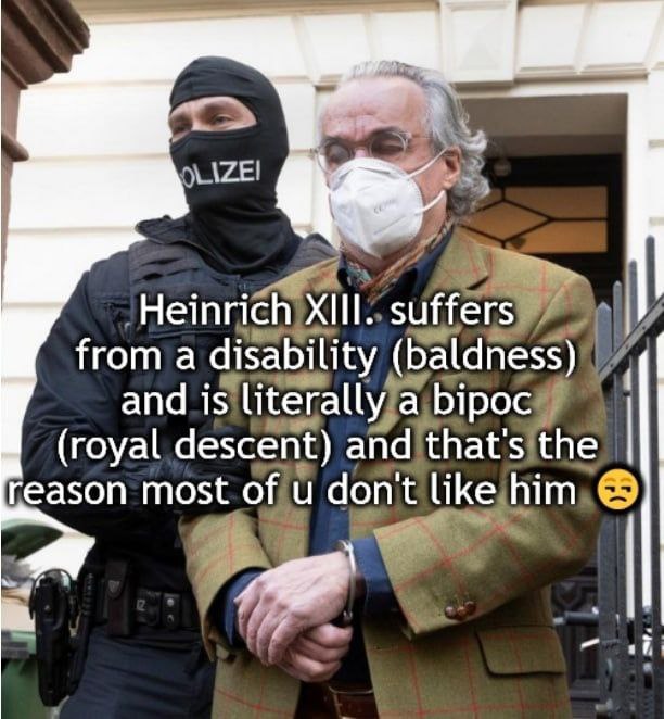 Heinrich suffers from a disability (baldness) and is literally a bipoc (royal descent) and that's the reason most of don't like him