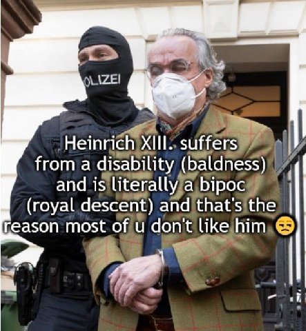 Heinrich suffers from a disability (baldness) and is literally a bipoc (royal descent) and that's the reason most of don't like him