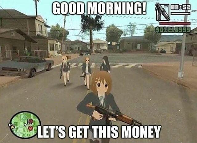 DIMORNING LETS GET THIS MONEY