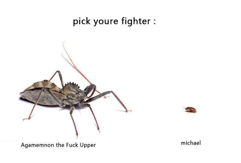 pick youre fighter michael Agamemnon the Fuck Upper