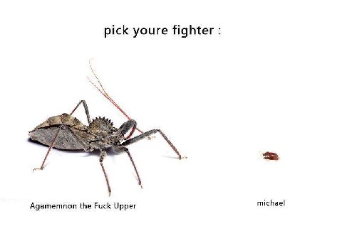 pick youre fighter michael Agamemnon the Fuck Upper