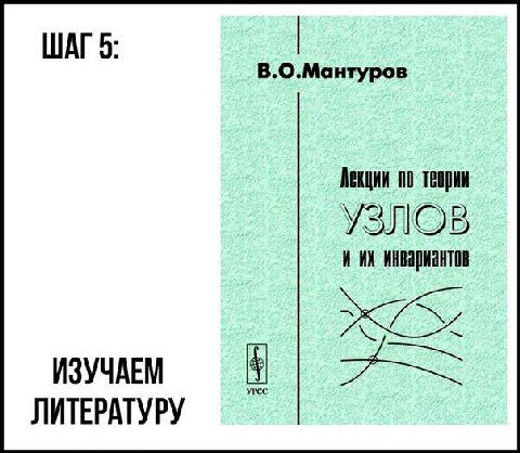 ШАГ 5: В.О.Мантуров Лекции по теории УЗЛОВ и инвариантов ИЗУЧАЕМ ЛИТЕРАТУРУ