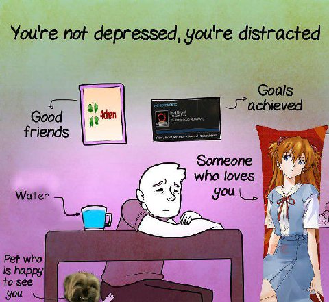You're not depressed, you're distracted Goals Someone who loves М/атег 4 4 Pet who to see 33 you