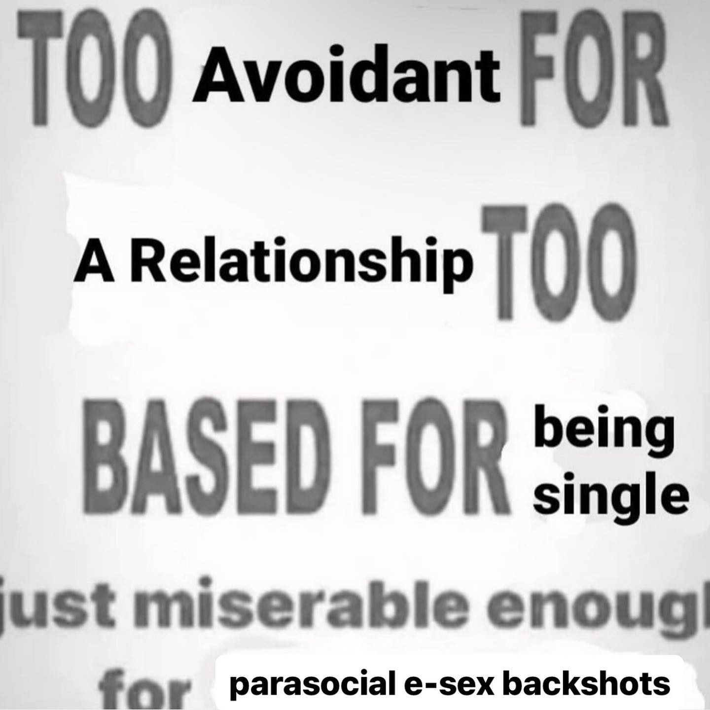 100 Avoidant FOR A Relationship being BASED FOR single lust miserable enoug| for e-sex backshots