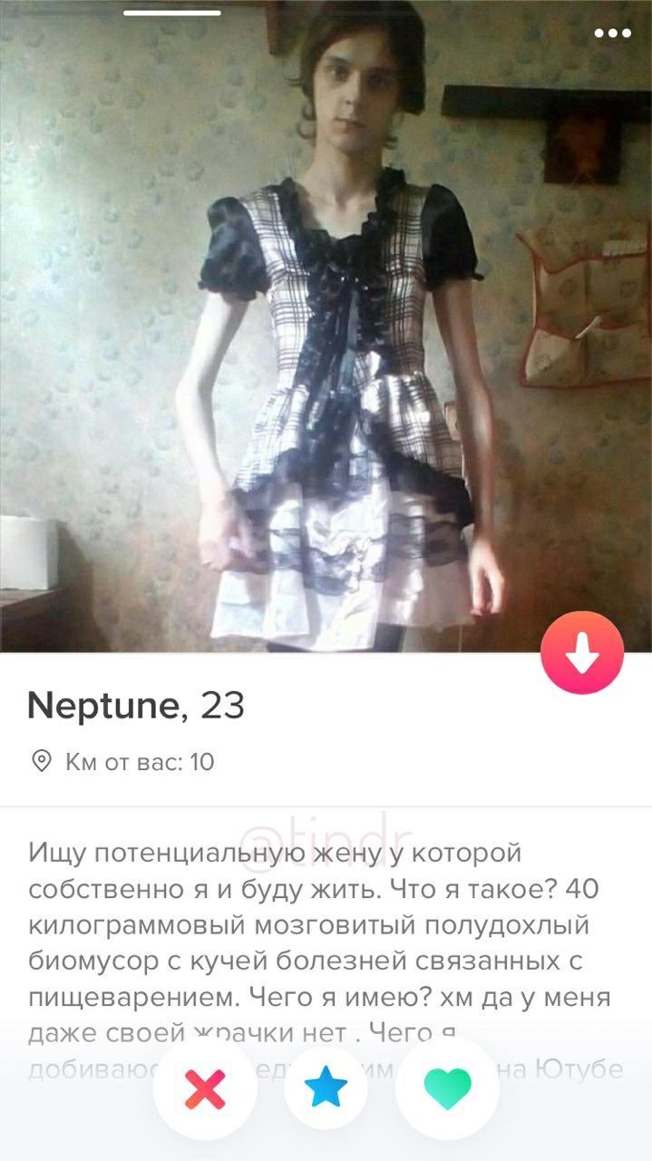 eee Neptune, 23 от вас: 10 Ищу потенциальную жену у которой собственно я и буду жить. Что я такое? 40 килограммовый мозговитый полудохлый биомусор с кучей болезней связанных с пищеварением. Чего я име