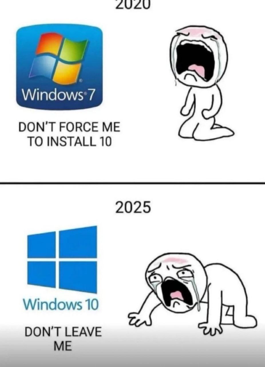Windows 7 DON’T FORCE ME TO INSTALL 10 2025 Windows 10 LEAVE