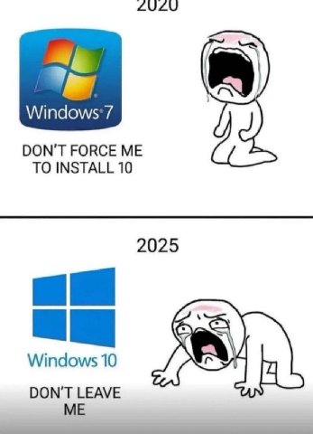 Windows 7 DON’T FORCE ME TO INSTALL 10 2025 Windows 10 LEAVE
