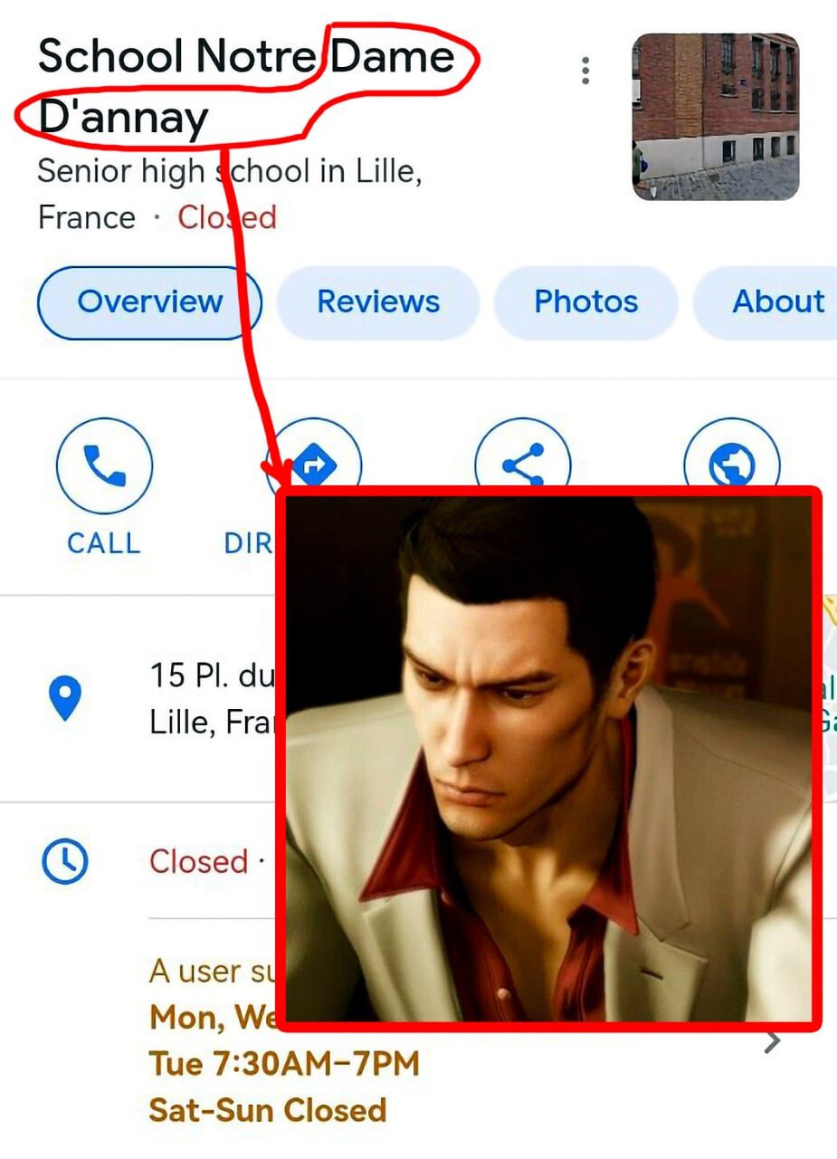 CD'annay Senior high ¢chool in Lille, France Reviews Photos About CALL DIR 15 Lille, Fra Closed А изег Mon, Tue 7:30AM-7PM Sat-Sun Closed