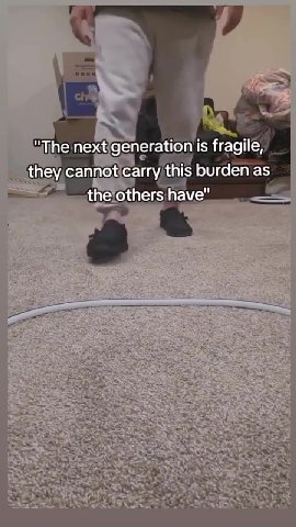 cannot папе #адат" “Тпепехе generation is fragile, . ‘they, cannot carry/this burden as Please-..NOOOOOOO'