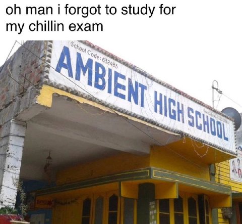 man i forgot to study for my chillin exam Age 5