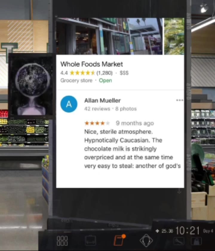 | Whole Foods Market a Allan Mueller жа. Nice, sterile atmosphere 2 "< Е. a Hypnotically Caucasian. os _—___ chocolate milk is strikingly very easy to steal: another of god's bad