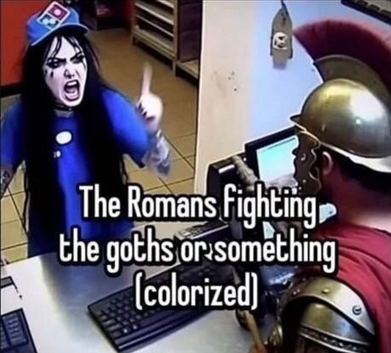 The Romans the goths, orvsomething (colorized) 2