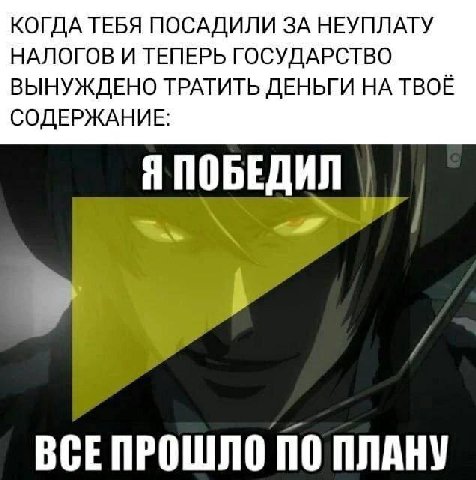 КОГДА ТЕБЯ ПОСАДИЛИ ЗА НЕУПЛАТУ НАЛОГОВ И ТЕПЕРЬ ГОСУДАРСТВО ВЫНУЖДЕНО ТРАТИТЬ ДЕНЬГИ НА ТВОЁ СОДЕРЖАНИЕ: Я ПОБЕДИЛ ВСЕПРОШЛО ПО ПЛАНУ