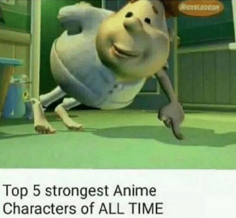 Top 5 strongest Anime Characters of ALL TIME