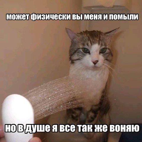 может физически вы меня и помыли я все так же воняю