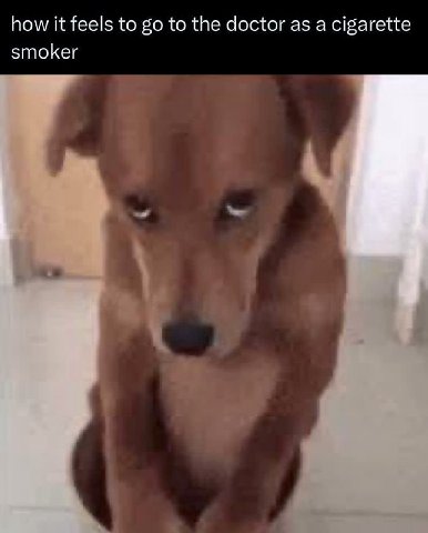 how it feels to to the doctor as a cigarette smoker