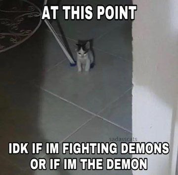 AT THIS POINT IDK IF FIGHTING DEMONS OR IF THE DEMON