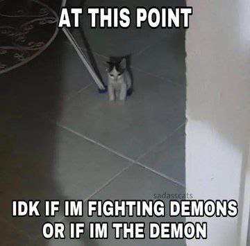 AT THIS POINT IDK IF FIGHTING DEMONS OR IF THE DEMON