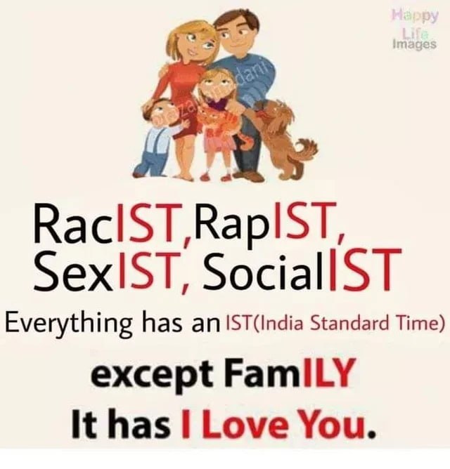 SociallST Everything has Standard Time) except has Love You.