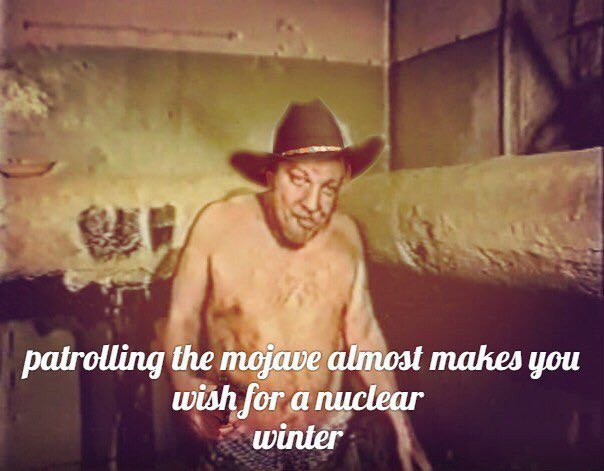 patrolling the majave almost makes you wish for a nuclear winter