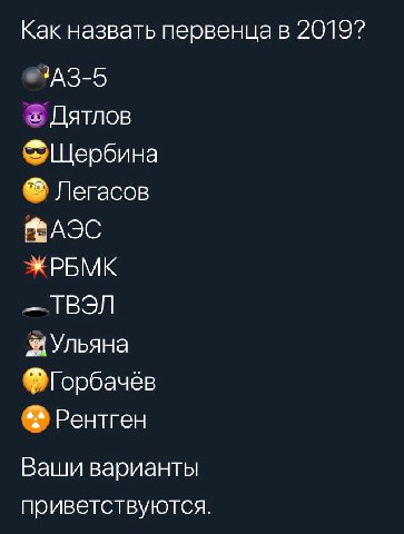 Как назвать первенца в 20197 ‘A3-5 Дятлов Щербина Легасов АЭС PBMK [ВЭЛ Ульяна Горбачёв Рентген Ваши варианты приветствуются