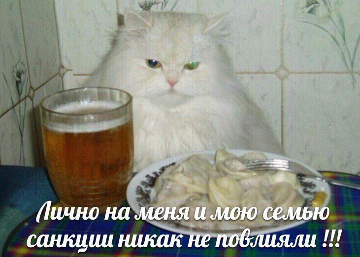 на меня и мою семью санкции никак не повлияли