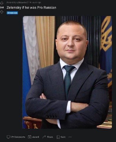 Posted u/Noomba2 19 hours ago 364 Zelensky if he was Pro Russian 5 it у A 29 Comments Award Share Save