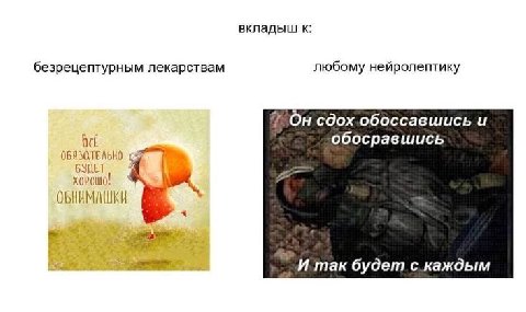 вкладыш к: безрецептурным лекарствам любому нейролептику On сдох.обоссавшись и обосравшись ОБЯЗАТЕЛЬНО БУДЕТ ОБНИМАШКИ be? И так будет с. каждым