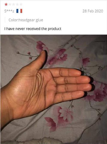 28 Feb 2020 Color:headgear glue have never received the product