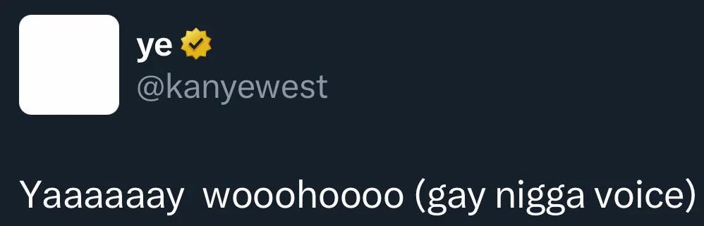 Уаааааау wooohoooo (gay nigga voice)