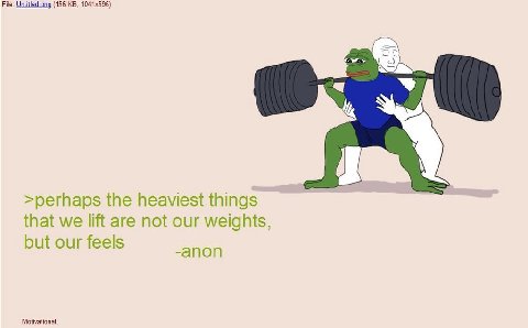 File: (156 >perhaps the heaviest things that we lift are not our weights, but our feels Motivational.