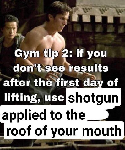 tip 2: if you results after day of lifting, изе Shotgun applied to the roof of your mouth