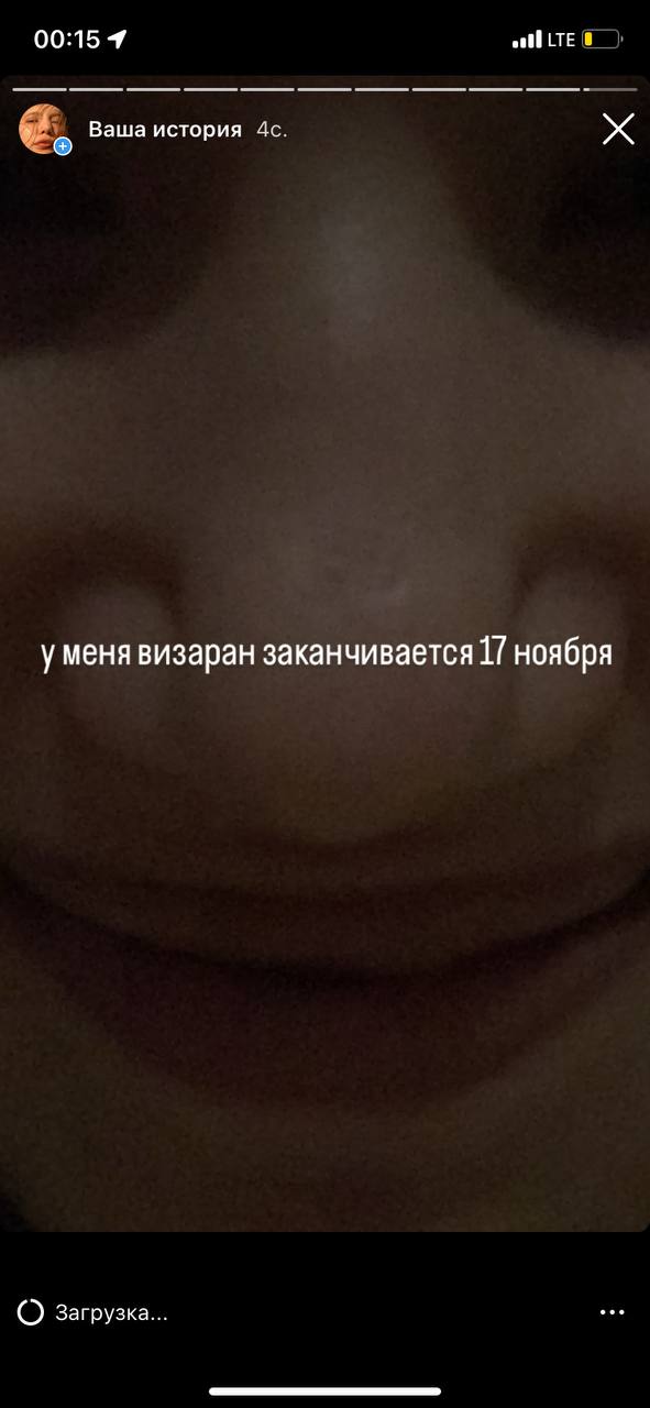 00:15 4 Ваша история уменя визаран заканчивается 17 ноября загрузка...
