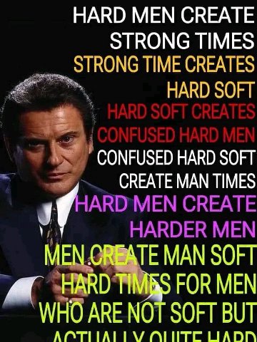 НАВО МЕМ СВЕАТЕ STRONG TIMES TIME CREATES HARD SOFT CONFUSED HARD SOFT CREATE MAN TIMES MEN CREATE MAN SOFT HARD TIMAS FOR MEN WHO ARE NOT SOFT BUT НАРА