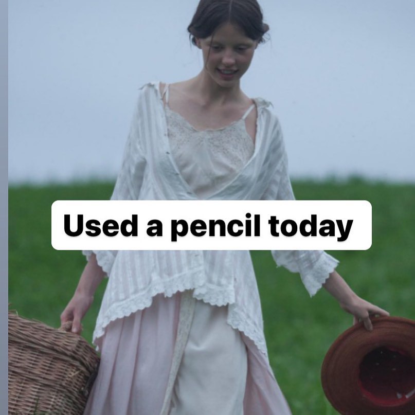 Used a pencil today