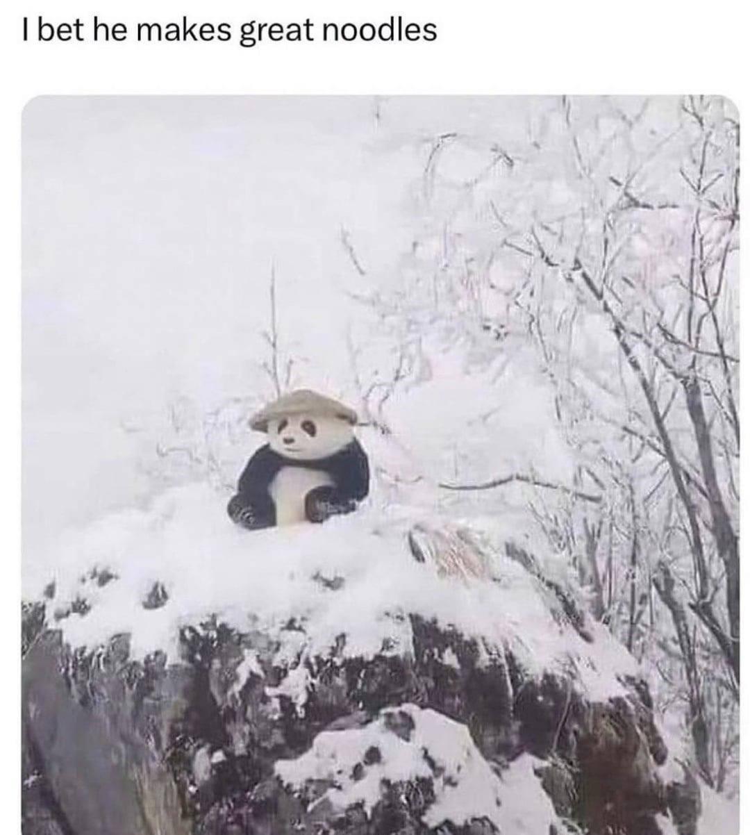 bet he makes great noodles iN